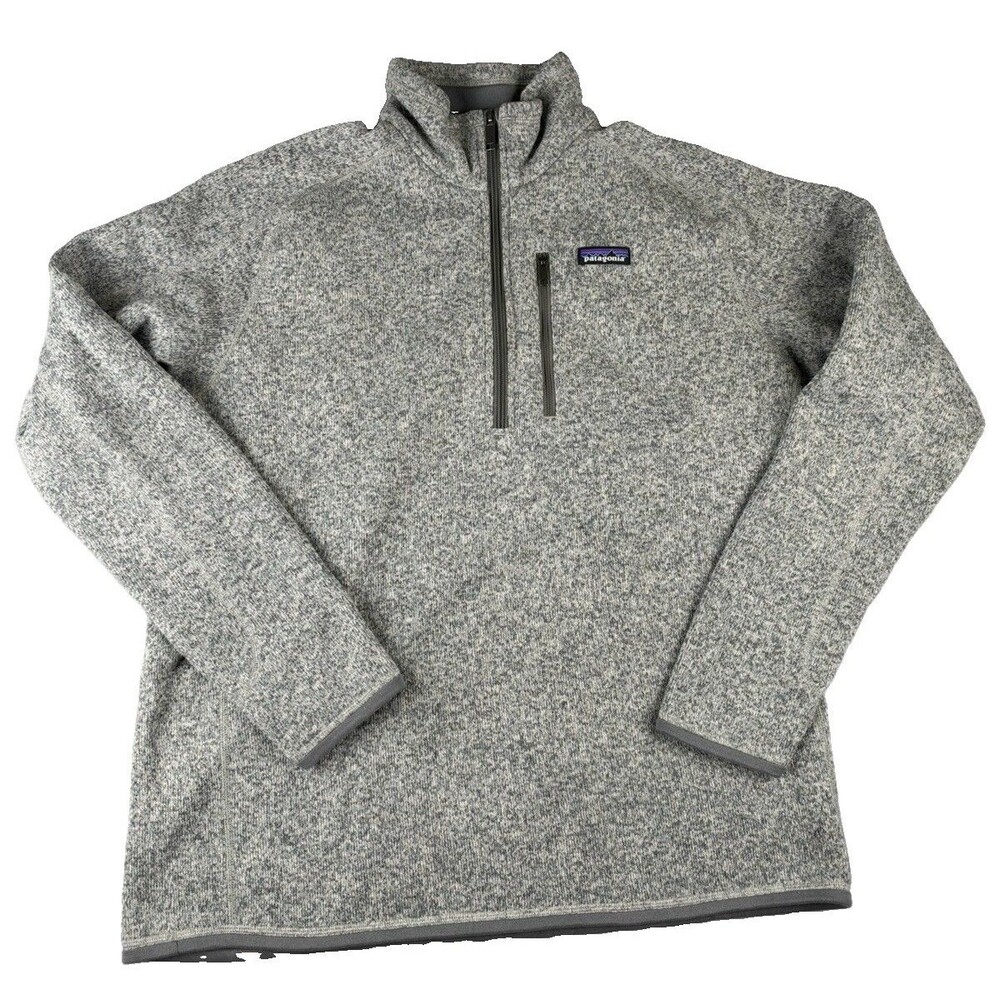 Patagonia Better Sweater 1/4 Zip Pullover Men's Large Gray